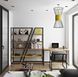 Дизайнерский Стеллаж в стиле Loft Design 180x40x180h Черный/Дерево ATL035 ATL035 фото 1