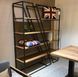 Дизайнерский Стеллаж в стиле Loft Design 180x40x180h Черный/Дерево ATL035 ATL035 фото 10