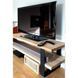 Дизайнерская тумба для телевизора в стиле Loft 140х40х60h Черный/Дерево ATL1421 ATL1421 фото