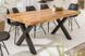 Дизайнерский Кухонный обеденный стол из натурального дерева Loft Design 160x60x75h Черный / Дерево ATL102 ATL102 фото 4