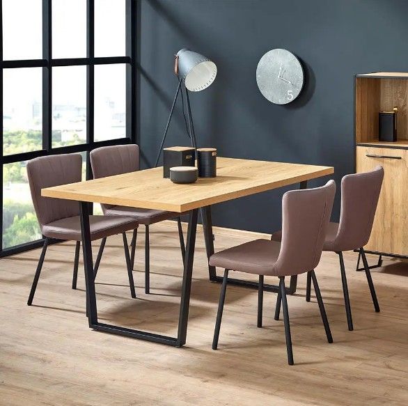 Дизайнерский Письменный компьютерный стол Loft Design 120x60x75h Черный/Дерево ATL349 ATL349 фото