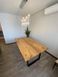 Дизайнерский Кухонный обеденный стол из натурального дерева Loft Design 160x60x75h Черный / Дерево ATL1495 ATL1495 фото 2