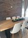 Дизайнерский Кухонный обеденный стол из натурального дерева Loft Design 160x60x75h Черный / Дерево ATL1495 ATL1495 фото 5