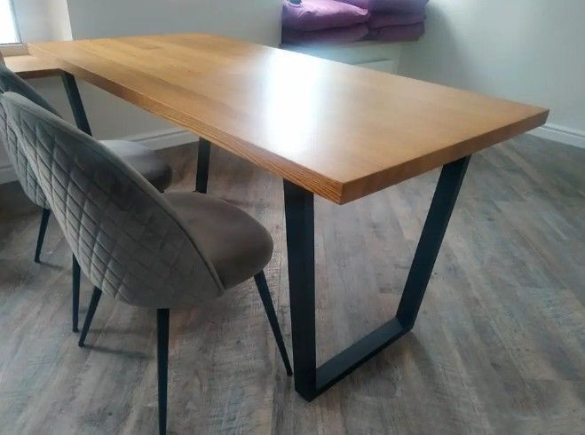 Дизайнерский Письменный компьютерный стол Loft Design 120x60x75h Черный/Дерево ATL349 ATL349 фото