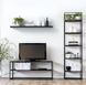 Дизайнерский Стеллаж в стиле Loft Design 400x30x200h Черный/Дерево ATL439 ATL439 фото 2
