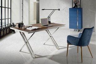 Дизайнерський Письмовий комп'ютерний стіл Loft Design 120x60x75h Сірий/Дерево ATL825 ATL825 фото
