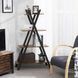 Дизайнерський Стелаж в стилі Loft Design 80x34x140h Чорний/Дерево ATL039 ATL039 фото 4