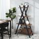 Дизайнерський Стелаж в стилі Loft Design 80x34x140h Чорний/Дерево ATL039 ATL039 фото 3