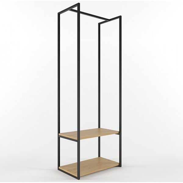Дизайнерская Напольная вешалка в стиле Loft Design 60x40x180h Черный/Дерево ATL080 ATL080 фото
