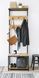 Дизайнерская Напольная вешалка в стиле Loft Design 60x30x180h Черный/Дерево ATL081 ATL081 фото 1