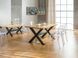Дизайнерский Кухонный обеденный стол из натурального дерева Loft Design 120x60x75h Черный / Дерево ATL106 ATL106 фото 5