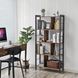 Дизайнерский Стеллаж в стиле Loft Design 80x30x160h Черный/Дерево ATL041 ATL041 фото