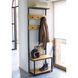 Дизайнерская Напольная вешалка в стиле Loft Design 60x30x180h Черный/Дерево ATL081 ATL081 фото 2