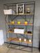 Дизайнерський Стелаж в стилі Loft Design 120x40x200h Сірий/Дерево ATL189 ATL189 фото 10