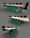Дизайнерский Письменный компьютерный стол Loft Design 250x80x75h Зеленый/Дерево ATL474 ATL474 фото