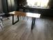 Дизайнерський Кухонний обідній стіл з натурального дерева Loft Design 120x60x75h Чорний / Дерево ATL107 ATL107 фото 3