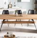Дизайнерський Кухонний обідній стіл з натурального дерева Loft Design 200x60x75h Чорний / Дерево ATL1477 ATL1477 фото 4