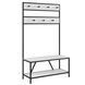 Дизайнерская Напольная вешалка в стиле Loft Design 80x40x180h Черный/Дерево ATL082 ATL082 фото 3