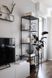 Дизайнерський Стелаж в стилі Loft Design 500x40x210h Чорний/Скло ATL445 ATL445 фото
