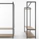 Дизайнерская Напольная вешалка в стиле Loft Design 120x40x180h Черный/Дерево ATL083 ATL083 фото 2