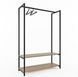 Дизайнерская Напольная вешалка в стиле Loft Design 120x40x180h Черный/Дерево ATL083 ATL083 фото 1