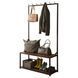Дизайнерська Підлогова вішалка в стилі Loft Design 100x30x180h Чорний/Дерево ATL084 ATL084 фото 1
