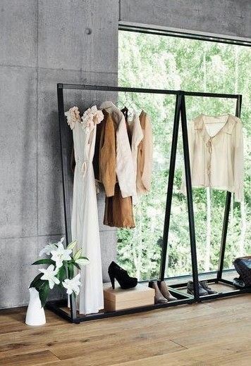 Комплект Дизайнерских напольных вешалок в стиле Loft Design 180x50x180h Черный/Металл ATL395 ATL395 фото