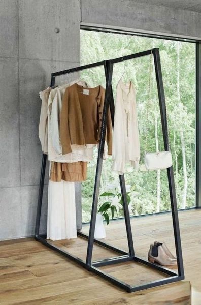 Комплект Дизайнерских напольных вешалок в стиле Loft Design 180x50x180h Черный/Металл ATL395 ATL395 фото