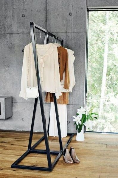 Комплект Дизайнерских напольных вешалок в стиле Loft Design 180x50x180h Черный/Металл ATL395 ATL395 фото