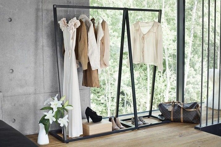 Комплект Дизайнерских напольных вешалок в стиле Loft Design 180x50x180h Черный/Металл ATL395 ATL395 фото