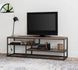 Дизайнерская тумба для телевизора в стиле Loft 160х40х60h Черный/Дерево ATL516 ATL516 фото