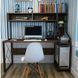 Дизайнерський Письмовий комп'ютерний стіл з полицями Loft Design 140x60x160h Чорний/Дерево ATL643 ATL643 фото