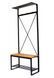 Дизайнерская Напольная вешалка в стиле Loft Design 80x40x190h Черный/Дерево ATL088 ATL088 фото