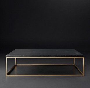 Дизайнерський журнальний стіл в стилі Loft 100x50x45h Золотий/Дерево ATL280 ATL280 фото