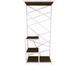 Дизайнерська Підлогова вішалка в стилі Loft Design 100x40x190h Білий/Дерево ATL089 ATL089 фото 1