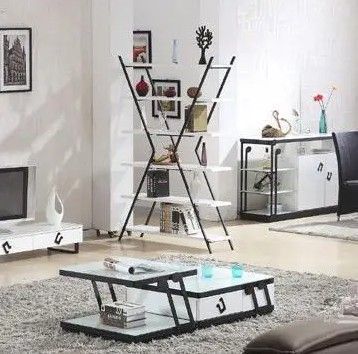 Дизайнерський Стелаж в стилі Loft Design 120x30x200h Чорний/Дерево ATL848 ATL848 фото
