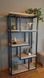 Дизайнерський Стелаж в стилі Loft Design 100x40x200h Чорний/Дерево ATL065 ATL065 фото