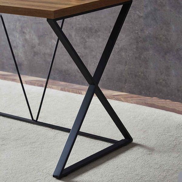Дизайнерский Письменный компьютерный стол Loft Design 120x50x75h Черный/Дерево ATL248 ATL248 фото