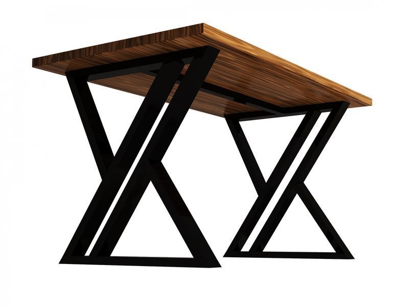 Дизайнерский Письменный компьютерный стол Loft Design 140x60x75h Черный/Дерево ATL1187 ATL1187 фото