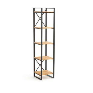 Дизайнерський Стелаж в стилі Loft Design 400x40x200h Чорний/Дерево ATL352 ATL352 фото