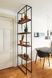 Дизайнерский Стеллаж в стиле Loft Design 100x20x250h Черный/Дерево ATL454 ATL454 фото 1