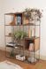 Дизайнерский Стеллаж в стиле Loft Design 150x40x200h Серый/Дерево ATL455 ATL455 фото