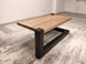 Дизайнерський журнальний стіл в стилі Loft 100x50x45h Чорний/Дерево ATL584 ATL584 фото 4