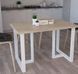 Дизайнерский Кухонный обеденный стол из натурального дерева Loft Design 120x60x75h Белый / Дерево ATL608 ATL608 фото
