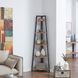Дизайнерський Стелаж в стилі Loft Design 400x40x200h Чорний/Дерево ATL353 ATL353 фото 12