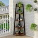Дизайнерський Стелаж в стилі Loft Design 400x40x200h Чорний/Дерево ATL353 ATL353 фото 4