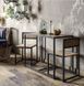 Дизайнерський Кухонний обідній стіл з натурального дерева Loft Design 100x50x75h Чорний / Дерево ATL609 ATL609 фото 4