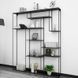 Дизайнерский Стеллаж в стиле Loft Design 160x30x180h Черный/Стекло ATL457 ATL457 фото 3