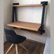 Дизайнерский Письменный компьютерный стол с полками Loft Design 100x50x100h Черный/Дерево ATL634 ATL634 фото 2