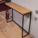 Дизайнерська Барна стійка з натурального дерева Loft Design 140х40х120h Чорний / Дерево ATL308 ATL308 фото 4